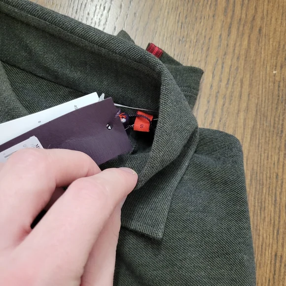 Isaia Mens Slim Fit Polo Shirt - Picture 3 of 6